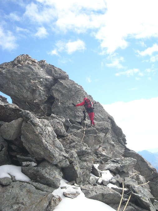 Arete du Soleil (45a).jpg - Et moi avan�ant vers le sommet